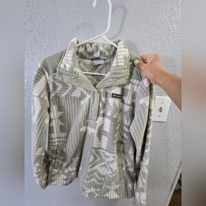 Olive Green Patterned Jacket